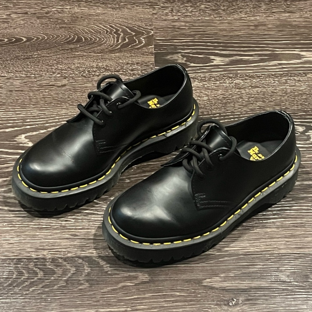 Dr. Martens 1461 Bex Smooth Leather Oxford Black Shoes | Size W5 or M4